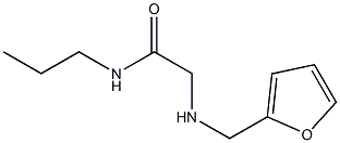 2-[(furan-2-ylmethyl)amino]-N-propylacetamide Structure