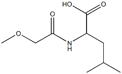 2-[(methoxyacetyl)amino]-4-methylpentanoic acid Structure