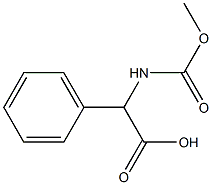  2-[(methoxycarbonyl)amino]-2-phenylacetic acid