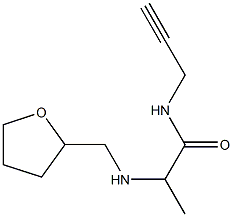 2-[(oxolan-2-ylmethyl)amino]-N-(prop-2-yn-1-yl)propanamide Structure