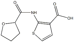 2-[(tetrahydrofuran-2-ylcarbonyl)amino]thiophene-3-carboxylic acid Structure