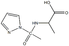 2-[1-(1H-pyrazol-1-yl)acetamido]propanoic acid 结构式