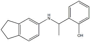 2-[1-(2,3-dihydro-1H-inden-5-ylamino)ethyl]phenol Structure