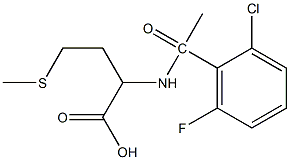 2-[1-(2-chloro-6-fluorophenyl)acetamido]-4-(methylsulfanyl)butanoic acid