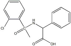 2-[1-(2-chlorophenyl)acetamido]-2-phenylacetic acid,,结构式