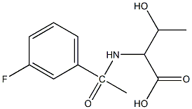 2-[1-(3-fluorophenyl)acetamido]-3-hydroxybutanoic acid|