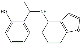 2-[1-(4,5,6,7-tetrahydro-1-benzofuran-4-ylamino)ethyl]phenol Structure