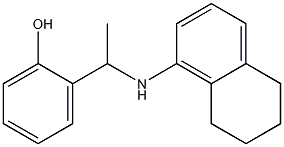 2-[1-(5,6,7,8-tetrahydronaphthalen-1-ylamino)ethyl]phenol Struktur