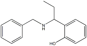 2-[1-(benzylamino)propyl]phenol Struktur