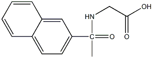 2-[1-(naphthalen-2-yl)acetamido]acetic acid Struktur