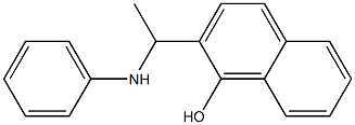 2-[1-(phenylamino)ethyl]naphthalen-1-ol,,结构式