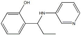 2-[1-(pyridin-3-ylamino)propyl]phenol 化学構造式