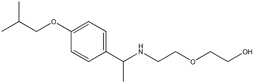 2-[2-({1-[4-(2-methylpropoxy)phenyl]ethyl}amino)ethoxy]ethan-1-ol|