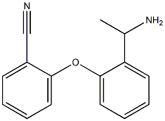 2-[2-(1-aminoethyl)phenoxy]benzonitrile 结构式