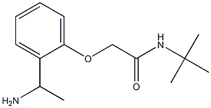 2-[2-(1-aminoethyl)phenoxy]-N-(tert-butyl)acetamide Structure