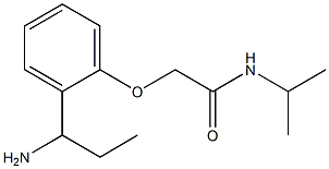 2-[2-(1-aminopropyl)phenoxy]-N-isopropylacetamide Structure