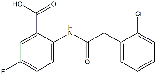  2-[2-(2-chlorophenyl)acetamido]-5-fluorobenzoic acid