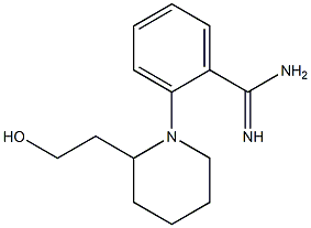 2-[2-(2-hydroxyethyl)piperidin-1-yl]benzene-1-carboximidamide 结构式