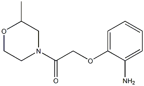 2-[2-(2-methylmorpholin-4-yl)-2-oxoethoxy]aniline,,结构式