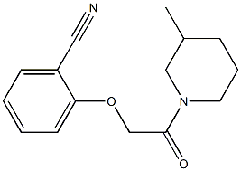 2-[2-(3-methylpiperidin-1-yl)-2-oxoethoxy]benzonitrile 结构式