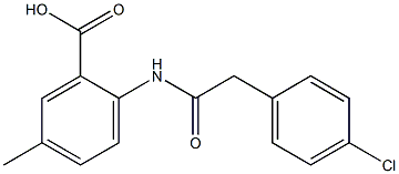 2-[2-(4-chlorophenyl)acetamido]-5-methylbenzoic acid