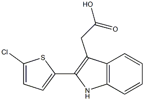 2-[2-(5-chlorothiophen-2-yl)-1H-indol-3-yl]acetic acid