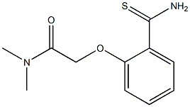 2-[2-(aminocarbonothioyl)phenoxy]-N,N-dimethylacetamide Structure