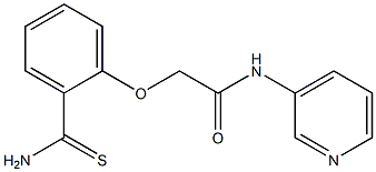 2-[2-(aminocarbonothioyl)phenoxy]-N-pyridin-3-ylacetamide Structure