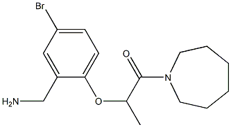 2-[2-(aminomethyl)-4-bromophenoxy]-1-(azepan-1-yl)propan-1-one