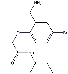 2-[2-(aminomethyl)-4-bromophenoxy]-N-(pentan-2-yl)propanamide