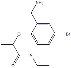 2-[2-(aminomethyl)-4-bromophenoxy]-N-ethylpropanamide|