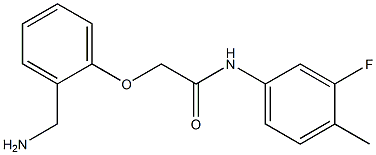 2-[2-(aminomethyl)phenoxy]-N-(3-fluoro-4-methylphenyl)acetamide Structure