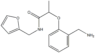 2-[2-(aminomethyl)phenoxy]-N-(furan-2-ylmethyl)propanamide Structure