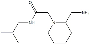 2-[2-(aminomethyl)piperidin-1-yl]-N-(2-methylpropyl)acetamide Structure