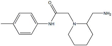 2-[2-(aminomethyl)piperidin-1-yl]-N-(4-methylphenyl)acetamide 结构式