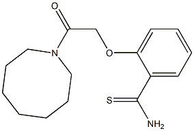 2-[2-(azocan-1-yl)-2-oxoethoxy]benzene-1-carbothioamide Struktur