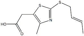 2-[2-(but-2-en-1-ylsulfanyl)-4-methyl-1,3-thiazol-5-yl]acetic acid