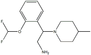 2-[2-(difluoromethoxy)phenyl]-2-(4-methylpiperidin-1-yl)ethan-1-amine