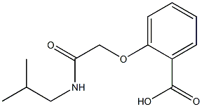 2-[2-(isobutylamino)-2-oxoethoxy]benzoic acid 化学構造式
