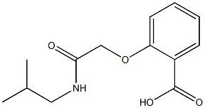 2-[2-(isobutylamino)-2-oxoethoxy]benzoic acid,,结构式