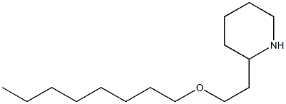 2-[2-(octyloxy)ethyl]piperidine Structure