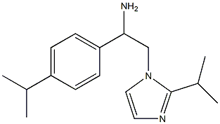 2-[2-(propan-2-yl)-1H-imidazol-1-yl]-1-[4-(propan-2-yl)phenyl]ethan-1-amine Structure