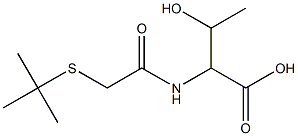 2-[2-(tert-butylsulfanyl)acetamido]-3-hydroxybutanoic acid|