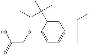 2-[2,4-bis(2-methylbutan-2-yl)phenoxy]acetic acid Struktur