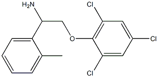 2-[2-amino-2-(2-methylphenyl)ethoxy]-1,3,5-trichlorobenzene 化学構造式