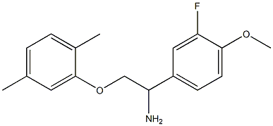 2-[2-amino-2-(3-fluoro-4-methoxyphenyl)ethoxy]-1,4-dimethylbenzene|