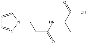 2-[3-(1H-pyrazol-1-yl)propanamido]propanoic acid Structure