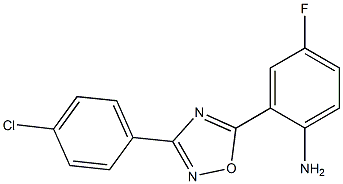  2-[3-(4-chlorophenyl)-1,2,4-oxadiazol-5-yl]-4-fluoroaniline