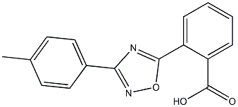 2-[3-(4-methylphenyl)-1,2,4-oxadiazol-5-yl]benzoic acid Structure