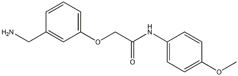  2-[3-(aminomethyl)phenoxy]-N-(4-methoxyphenyl)acetamide